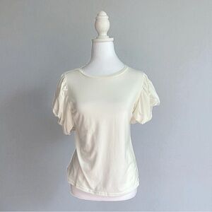 Chic Cream Puff Sleeve Blouse medium